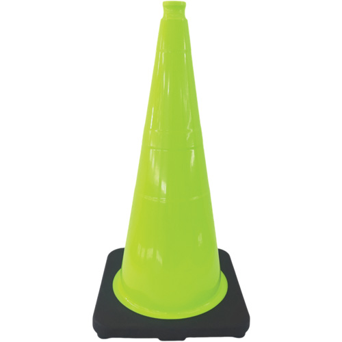 Premium Traffic Cone, 18", Lime Green Northern Industrial Supply Inc.
