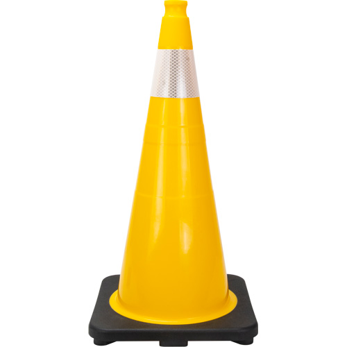 Premium Traffic Cone, 28", Yellow, 4" Reflective Collar(s) Northern Industrial Supply Inc.