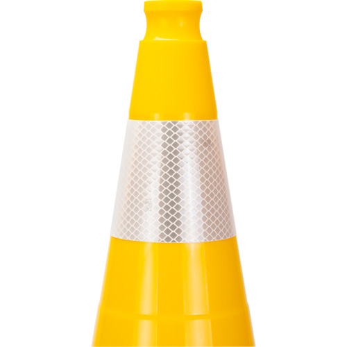 Premium Traffic Cone, 28", Yellow, 4" Reflective Collar(s) Northern Industrial Supply Inc.