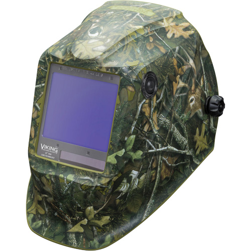 VIKING 3350 White Tail Camo Welding Helmet, 3.74" L x 3.34" W View Area, 5 - 13 Shade Range Northern Industrial Supply Inc.