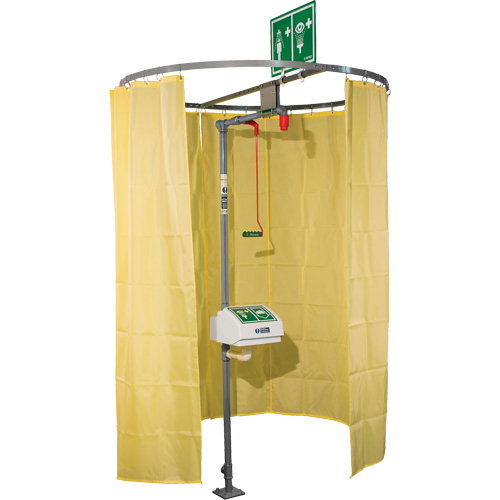 Pipe Mounted Safety Shower Modesty Curtain Northern Industrial Supply Inc.