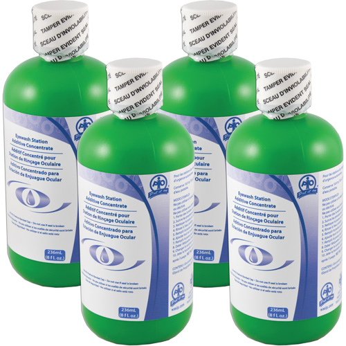 Additif pour pr&eacute;server l'eau dans les douches oculaires d'urgence autonomes, Canada, paquet de 4, 8 oz Northern Industrial Supply Inc.