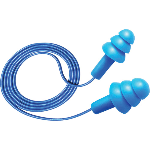 Bouchons d'oreilles d&eacute;tectables et r&eacute;utilisables Hush 50-25, Avec cordon, Taille unique, Vrac - Boîte, NRR dB 25 Northern Industrial Supply Inc.
