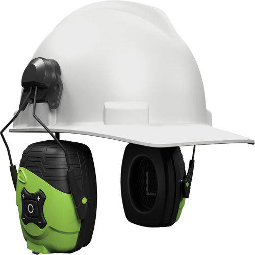 Safety Green Link Aware Bluetooth Earmuffs, Cap Mount Style, 21 dB Northern Industrial Supply Inc.