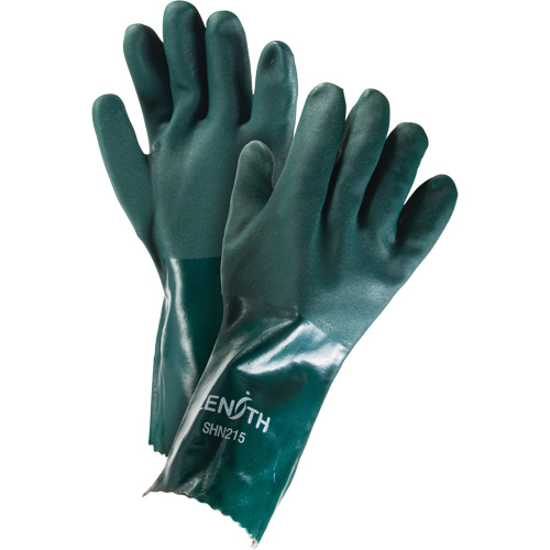 Gants verts &agrave; double enduit, 14" lo, PVC, Doublure en Jersey de coton, 70 mils Northern Industrial Supply Inc.