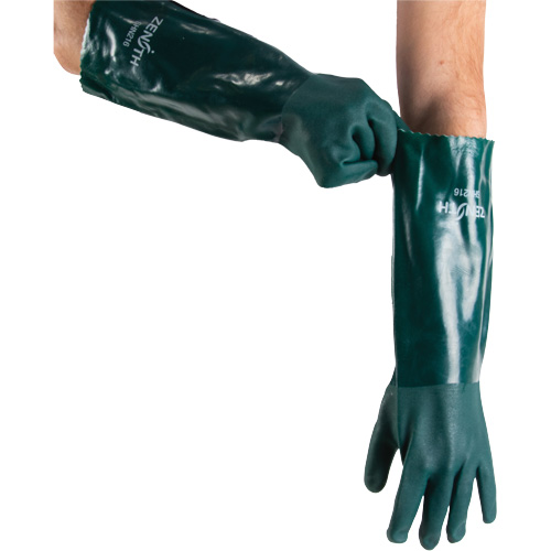 Gants verts &agrave; double enduit, 18" lo, PVC, Doublure en Jersey de coton, 70 mils Northern Industrial Supply Inc.