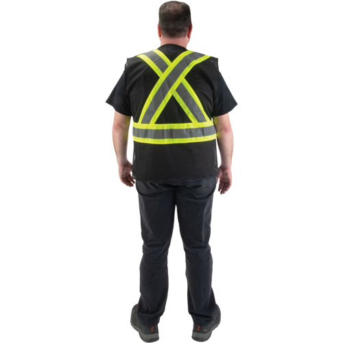 CSA Compliant Surveyor Vest, Black, Medium, Polyester Northern Industrial Supply Inc.