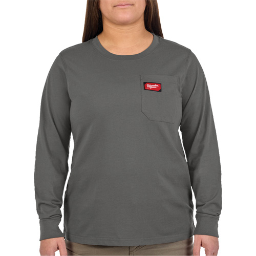 T-shirt &agrave; manches longues avec poches GRIDIRON, Femmes, T-petit, Gris Northern Industrial Supply Inc.