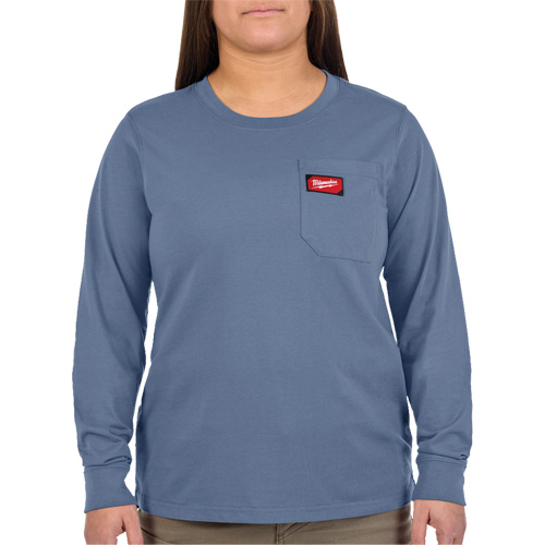 T-shirt &agrave; manches longues avec poches GRIDIRON, Femmes, T-petit, Bleu Northern Industrial Supply Inc.