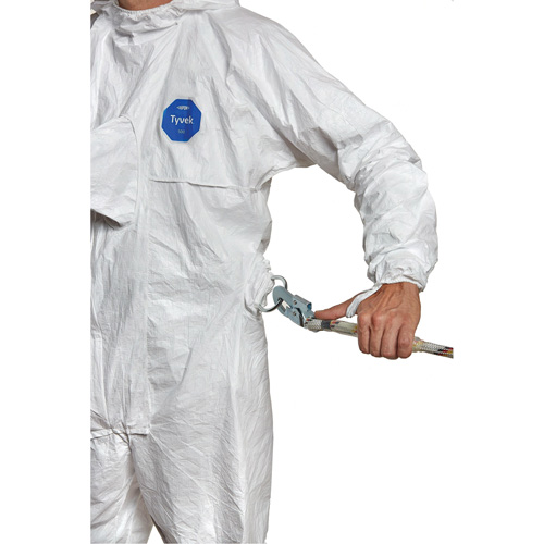 Combinaison jetable compatible avec harnais, Petit, Blanc, Tyvek 500 Northern Industrial Supply Inc.