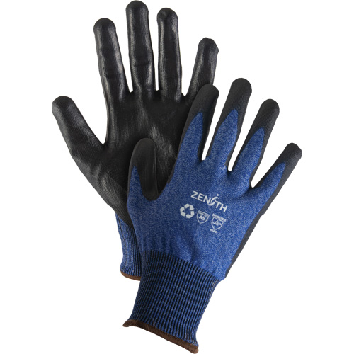Gants &eacute;lastiques &eacute;cologiques r&eacute;sistants &agrave; la coupe, Taille 8, Calibre 18, Rev&ecirc;tement Polyur&eacute;thane, Enveloppe en Acier inoxydable/PEHP/rPET, ASTM ANSI niveau A5 Northern Industrial Supply Inc.
