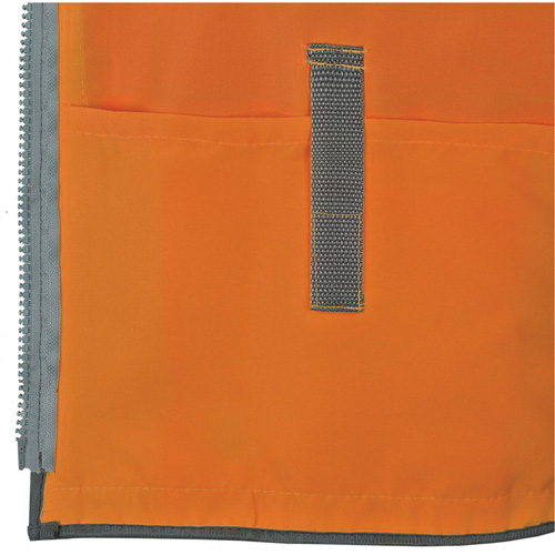 Pioneer Mesh Back Zip Front Surveyor Safety Vest, High Visibility Orange, Small, Polyester Northern Industrial Supply Inc.