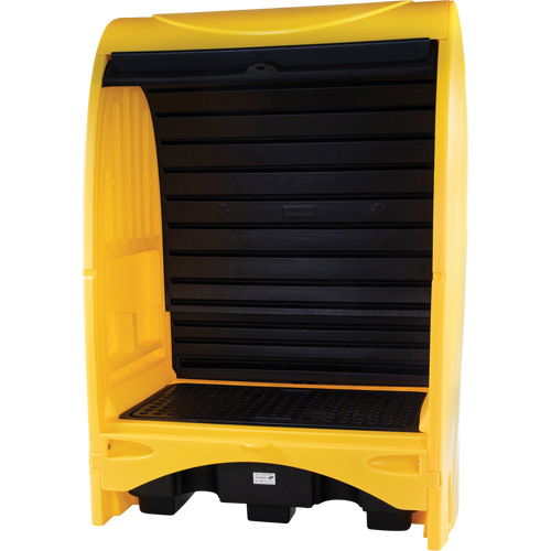 2-Drum Hard Cover Spill Pallet, 43.11" L x 61.61" W x 83.07" H, 1433 lbs. Load Capacity Northern Industrial Supply Inc.