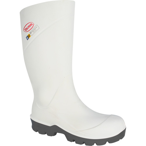 Bottes de transformation alimentaire Boss, Polyur&eacute;thane, Embout Acier, Taille 4, Imperm&eacute;able Northern Industrial Supply Inc.