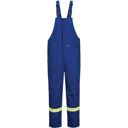 Pantalon &agrave; bavette isol&eacute; 88/12 Bizflame, Coton/Nylon, Petit, Bleu Northern Industrial Supply Inc.