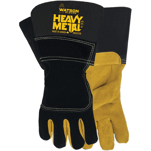 Gants de soudage d'hiver Black Velvet Heavy Metal, Taille Petit, Enveloppe en Cuir d'&eacute;lan refendu, ASTM ANSI niveau A5 Northern Industrial Supply Inc.