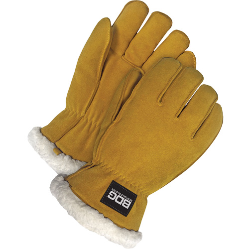 Gants de conducteur, Grand, Paume en Cuir de daim refendu, Tissu-laine Northern Industrial Supply Inc.