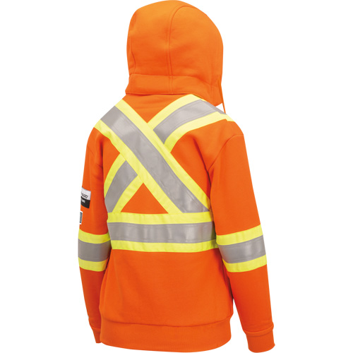 Heavyweight Safety Hoodie, Women's, X-Small, High Visibility Orange Northern Industrial Supply Inc.
