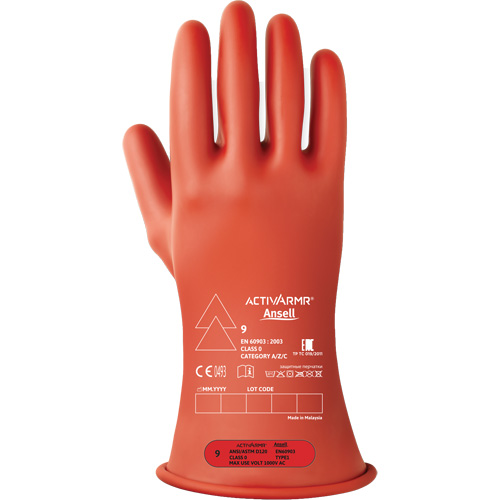 Gants &eacute;lectriques isol&eacute;s ultra l&eacute;gers ActivArmr RIG R011RUL, ASTM classe 0, Taille 11, 11" lo Northern Industrial Supply Inc.