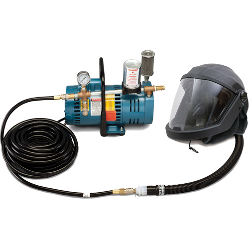 1-Worker DEFENDER Supplied Air Shield & Helmet System Northern Industrial Supply Inc.
