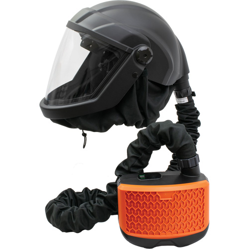 Respirateur &agrave; adduction d'air purifi&eacute; avec visi&egrave;re et ensemble de ventilation PEAKAIR DEFENDER, Respirateur &agrave; masque, Pile Lithium-ion Northern Industrial Supply Inc.