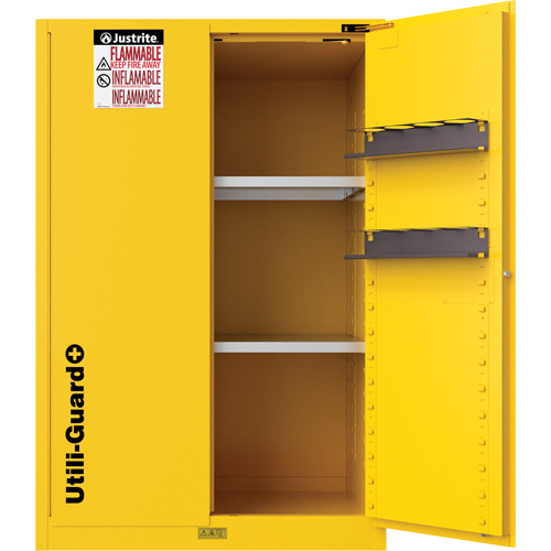Armoire de s&eacute;curit&eacute; pour produits inflammables Utili-Guard+, 45 gal., 2 Porte(s), 43" La x 65" h x 22" p Northern Industrial Supply Inc.