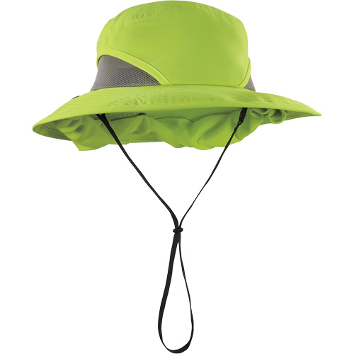 Chill-Its 8934 Ranger Hat with Neck Shade, Small/Medium, Hi-Vis Lime Northern Industrial Supply Inc.