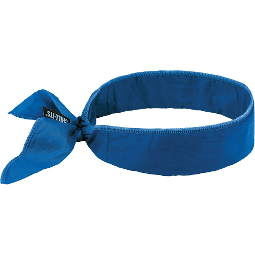 Bandeau de refroidissement Chill-Its 6702 avec polym&egrave;res int&eacute;gr&eacute;s et fermeture &agrave; nouer, Bleu Northern Industrial Supply Inc.