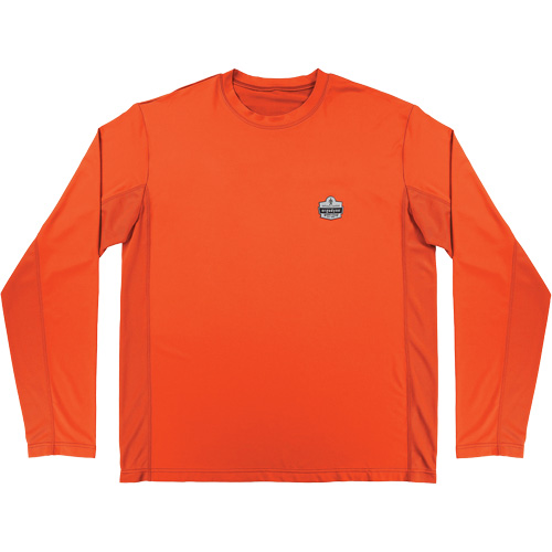 Chill-Its 6689 Cooling Long Sleeve Sun Shirt with UV Protection, Orange, Small Northern Industrial Supply Inc.