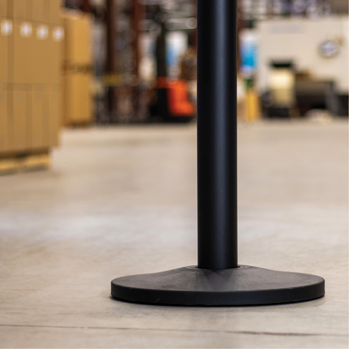Ensemble de montants industriels avec chaîne en plastique, Hauteur de 37", Noir Northern Industrial Supply Inc.