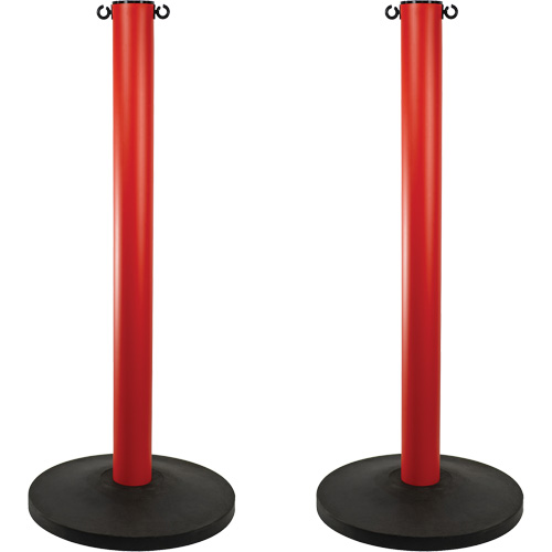 Industrial Stanchion, 37" High, Red Northern Industrial Supply Inc.