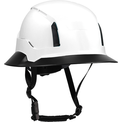 Wide Clip-On Full Brim for RZRBack Climbing Helmet, White Northern Industrial Supply Inc.