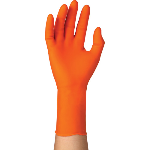 Gants jetables TOUCHNTUFF 93-800, 6,5/7, Latex/N&eacute;opr&egrave;ne/Nitrile, 23,6-mils, Sans poudre, Orange Northern Industrial Supply Inc.