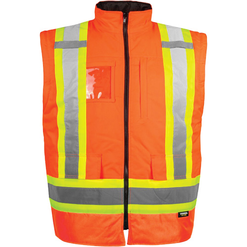 Manteau haute visibilit&eacute; 7-en-1, Polyester, Orange haute visibilit&eacute;, 2T-Grand Northern Industrial Supply Inc.