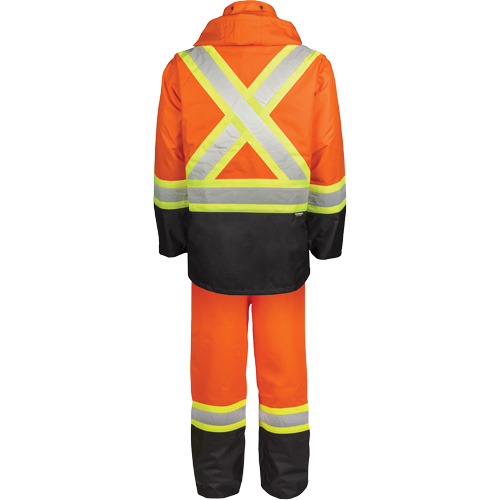 High-Visibility 150-Deniers Rain Suit, Polyester, X-Large, High Visibility Orange Northern Industrial Supply Inc.