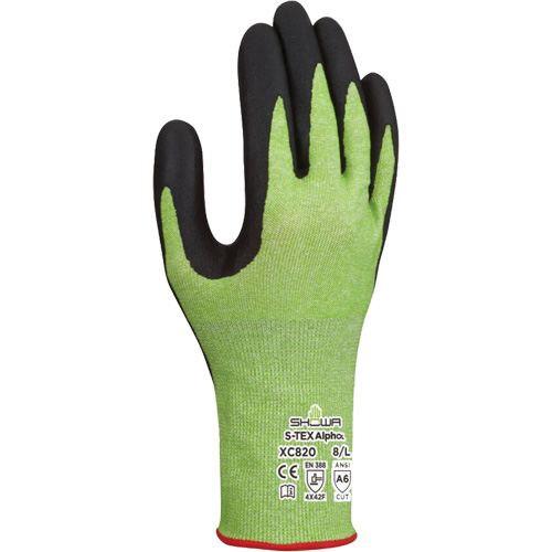 Gants r&eacute;sistants &agrave; la coupe S-TEX Alpha XC820, Taille 2T-Grand/10, Calibre 18, Rev&ecirc;tement Nitrile micromousse, Enveloppe en Tungst&egrave;ne, ASTM ANSI niveau A6/EN 388 niveau F Northern Industrial Supply Inc.
