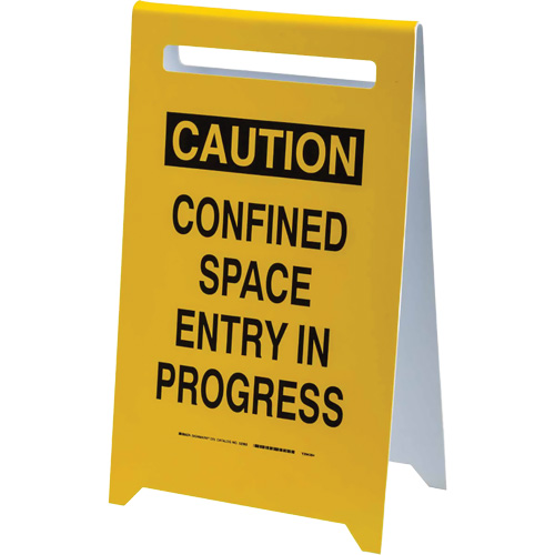 Panneau de sol “Caution Confined Space Entry In Progress”, Anglais Northern Industrial Supply Inc.
