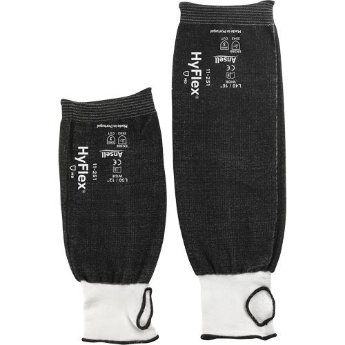HyFlex 11-251 Extra Wide Protective Sleeve, Intercept, 18", ASTM ANSI Level A3, Black Northern Industrial Supply Inc.