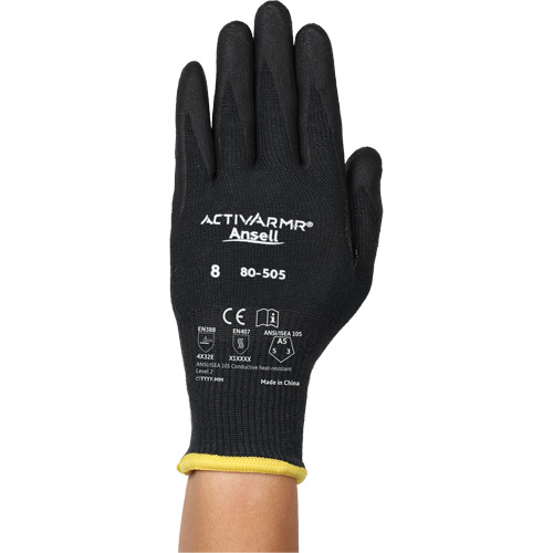 Gants r&eacute;sistants &agrave; la chaleur conductrice et &agrave; la coupe ActivArmr 80-505, Taille 11, Calibre 13, Rev&ecirc;tement Mousse de nitrile, Enveloppe en Kevlar/Intercept, ASTM ANSI niveau A5/EN 388 niveau E Northern Industrial Supply Inc.