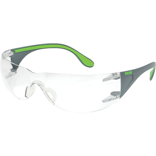 Lunettes de s&eacute;curit&eacute; gris/vert Adapt Lite, Lentille Transparent, Antibu&eacute;e/Anti-&eacute;gratignures, ANSI Z87+/R&eacute;pond ou surpasse la norme CSA Z94.3 Northern Industrial Supply Inc.