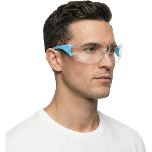 Adapt Lite Blue/White Safety Glasses, Clear Lens, Anti-Fog/Anti-Scratch, ANSI Z87+/Meets/Exceeds CSA Z94.3 Northern Industrial Supply Inc.