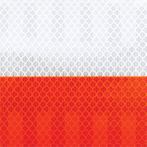 High Intensity Grade Flexible Work Zone Sheeting 382VHIP, 5" W x 150' L, Orange and White Northern Industrial Supply Inc.