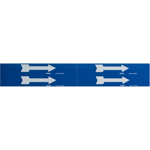 Arrow Pipe Markers, Self-Adhesive, 1-1/8" H x 7" W, White on Blue Northern Industrial Supply Inc.