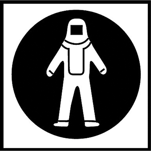 &eacute;tiquettes avec pictogramme Right to Know - Combinaison pleine protection, Vinyle, Feuille, 5/8" lo x 3/4" la Northern Industrial Supply Inc.