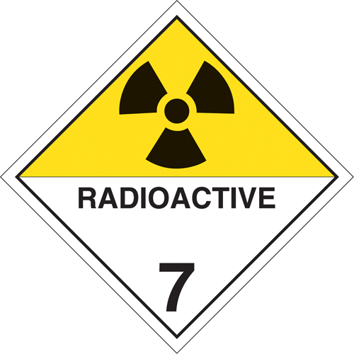 Radioactive Materials TDG Placard, Tagboard Northern Industrial Supply Inc.