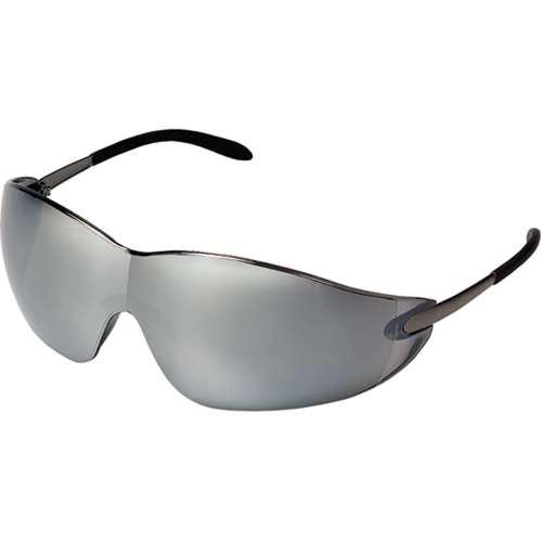 Blackjack&reg; Safety Glasses, Silver/Mirror Lens, Anti-Scratch, ANSI Z87+/Meets/Exceeds CSA Z94.3 Northern Industrial Supply Inc.