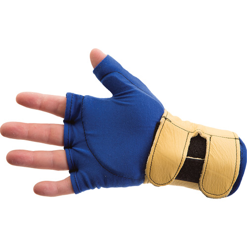 Fingerless Glove Liner with Wrist Restrainer, Size X-Small, Poly-Cotton Palm Northern Industrial Supply Inc.
