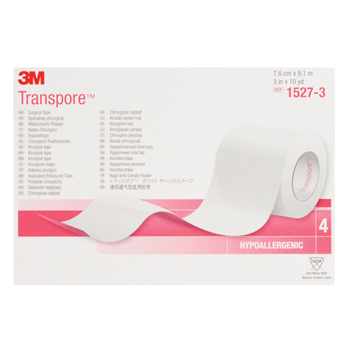 3M Transpore Surgical Tape, Class 1, 30' L x 3" W Northern Industrial Supply Inc.