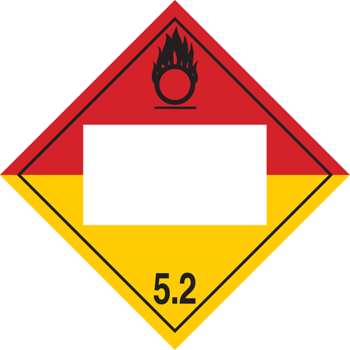 Organic Peroxide TDG Placard, Plastic Northern Industrial Supply Inc.