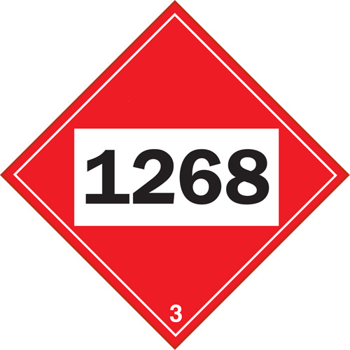 1268 Petroleum Distillates TDG Placard, Plastic Northern Industrial Supply Inc.